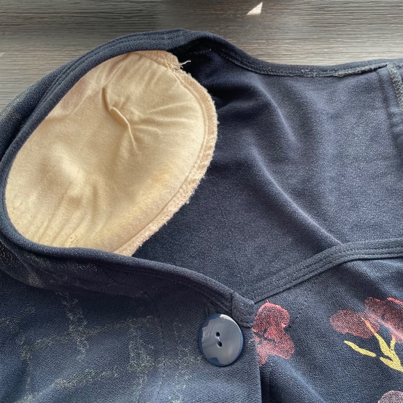 STALEY GRETZINGER Women's Size XL - XXL Art to Wear Navy Loose Shirt Jacket - Picture 4 of 7